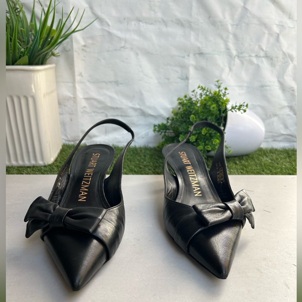 Stuart Weitzman Sofia 50mm Lacquered Leather Slin… - image 6